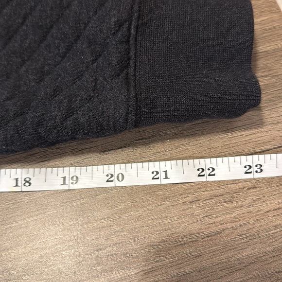 L.L. Bean shirt jacket men’s large tall pockets soft quilted dark gray snaps - Picture 15 of 16